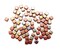 Czech Glass Tile Beads, 50 pc, 6mm Two-tone Bronze & Gold, Adorabilities
